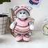 Crochet Amigurumi pattern Cat Kitty Lily in outfit