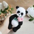 Crochet pattern amigurumi Panda with rose