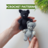 Crochet cat toy amigurumi pattern