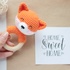 Crochet pattern Baby rattle Fox