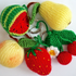 113DE Strickanleitung Früchte und Beeren Schlüsselanhänger - Amigurumi PDF Zabelina CP