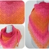 crochet pattern triangular shawl "Moments"