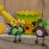 kleine Herbstlinge Set 2 Sonnenblume und Kastanie Kantenhocker oder Anhänger zur Herbstdeko