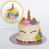 Crochet pattern for the Flower Unicorn Cake