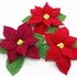 Crochet Christmas decoration poinsettia in 2 versions - easy and decorative