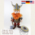 Pedr the Viking, Amigurumi Crochet Pattern