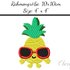 Stickdatei Coole Ananas 10x10