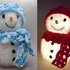 crochet pattern amigurumi snowman sparkling light decoration or bath sponge