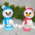 Crochet Pattern Snowman tealight holder