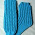 Strickanleitung Socken "blau verknotet"