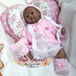 Strickanleitung Babyset f. Reborn und Baby 3-teilig Modell Miriam Gr. 50-56