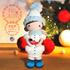 Christmas Crochet pattern Amigurumi doll SnowGirl with Red Bird