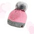 Beanie with a heart (all sizes, knitted look)