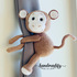 Monkey Curtain Tie Back Crochet Pattern