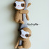 Sloth Curtain Tie Back Crochet Pattern