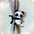 Panda Curtain Tie Back Crochet Pattern