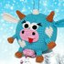 Christmas Crochet Pattern - Funny Cow Christmas Ball Ornament