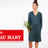 FRAU MARY - Kleid mit V-Ausschnitt