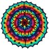 Mandala *SternenBlumE - Regenbogen* overlay crochet - Mehrlagen Technik