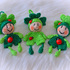 crochet pattern keychain shamrock lucky charm clover