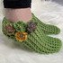 Crochet Mesh Slippers Pattern