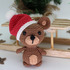 Weihnachtlicher Anhänger TEDDY - Häkelanleitung