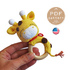 Easy Crochet Pattern Baby Rattle Giraffe for beginners