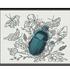 Beetle pattern cross stitch