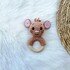 Crochet Pattern Mouse Rattle, crochet Babyrattle