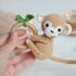 Crochet pattern baby rattle monkey