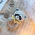 Crochet pattern baby rattle raccoon