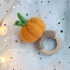 Crochet pattern baby rattle pumpkin