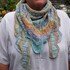 Knitting pattern Scarf "Crime" NEW in 2 variations