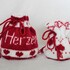 Strickanleitung Geschenksäckchen "Von Herzen" 2er Set- in Doubleface