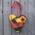 Crochet pattern for colorful Patchwork Heart. Valentine's Day gift.