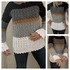 Pattern Slanted Squares Sweater