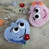 Bag Charms, Key Chains "Sweet Hearts" - Crochet Pattern