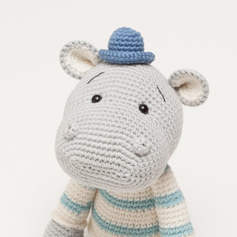 Hippo amigurumi crochet pattern - Photos and pictures