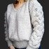 V- Neck Cable Sweater