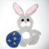 Easter bunny crochet pattern applique