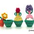 Set Crochet Pattern egg warmers Spring Flowers Tulip, Hyacinth, Narcissus