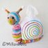 Crochet Pattern Snail Tissue Holder PDF