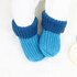 Babyschuhe (Socken) "Kai" (Gr. 0 M. bis 4 J., stricklook)