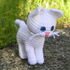 Pattern White kitty amigurumi