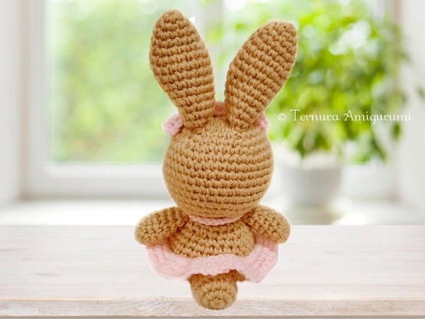 PDF Tutorial in Français/english/español/deutsch Crochet Ballerina Bunny,  Amigurumi Bunny Crochet Pattern, Crochet Pattern Explanations 