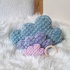 Crochet Pattern Cloud Pillow (big / small) + Babyrattle