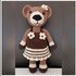 Cappuccino Bear - crochetpattern teddy