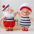 Santa and Mrs. Santa on vacation | Old Sailor couple crochet pattern