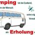 Camping Bus - Camping ist Erholung Stickdatei