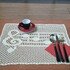 Knitting pattern place mat "music"